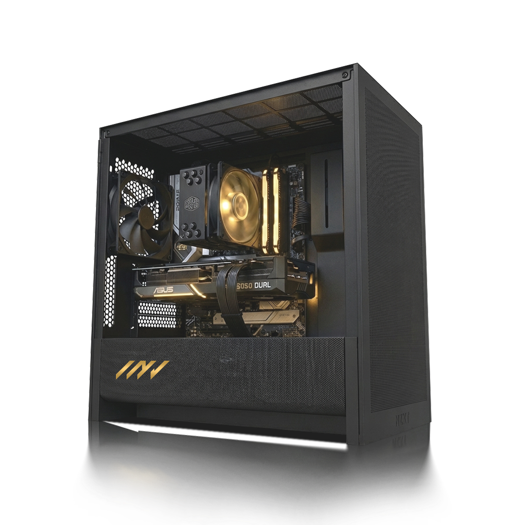 PC Gamer GeForce RTX™ 5050, Intel® Core™ i5-14400F, 32GB DDR4 RAM, 1TB M.2 Nvme Gen 4 SSD, Windows 11, PC Power-013,Color Negro