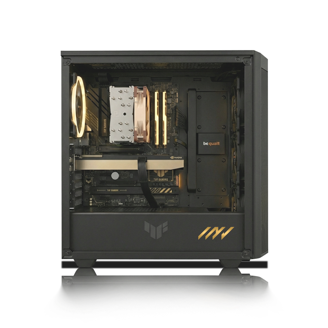 PC Profesional PNY RTX™ A1000, AMD Ryzen™ 5 9600X, 32GB DDR5 RAM, 1TB M.2 Nvme Gen 4 SSD, Windows 11, PC Power-202,Color Negro