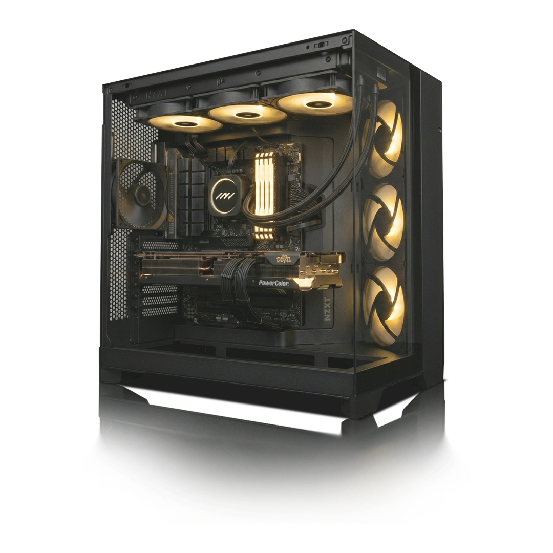 PC Gamer Radeon RX 9070 XT, AMD Ryzen™ 9 9950X3D, 32GB DDR5 RAM, 2TB M.2 Nvme Gen 4 SSD, Windows 11, PC Power-155,Color Negro