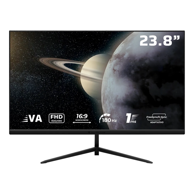 Monitor Gamer Plano 23.8" VA | Titan MTG24Y | Negro