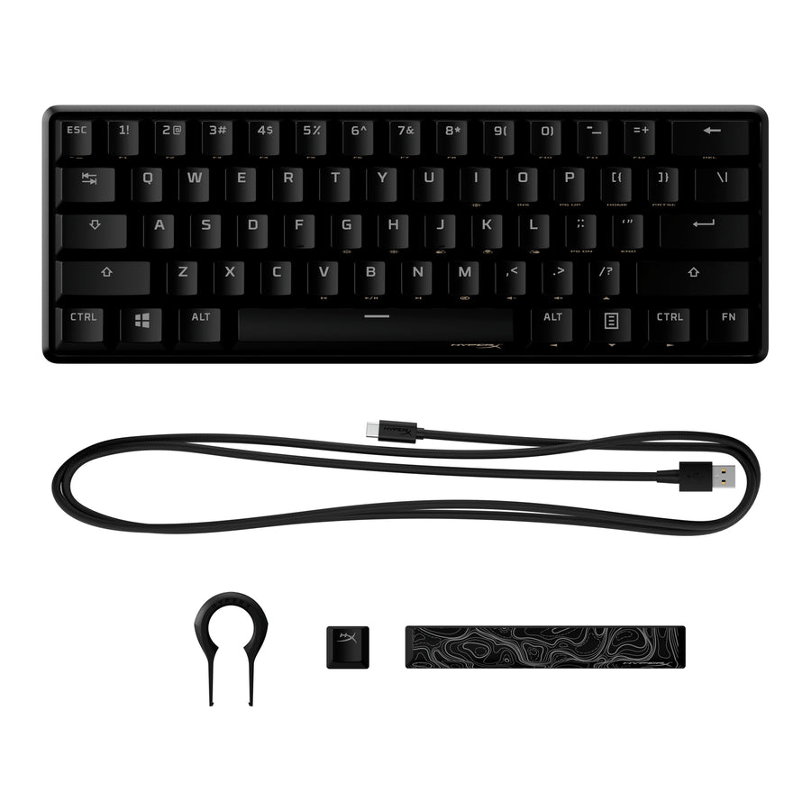 Hyperx Alloy Origins 60 - Mechanical Gaming Keyboard - Hx Aqua Hkbo1s-Ab-Us-G 56r61aa#Ab Nvl A