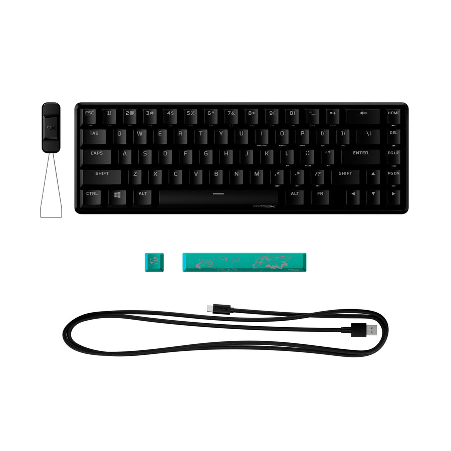 Hyperx Alloy Origins 65 - Mechanical Gaming Keyboard - Hx Aqua (Us Layout) Hkbo1t-Aq-Us-N 56r64aa#Ab