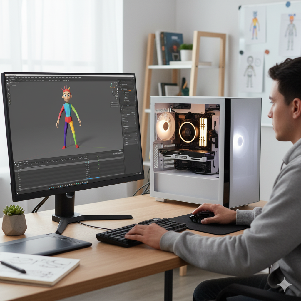 PC para Animación 3D Básico