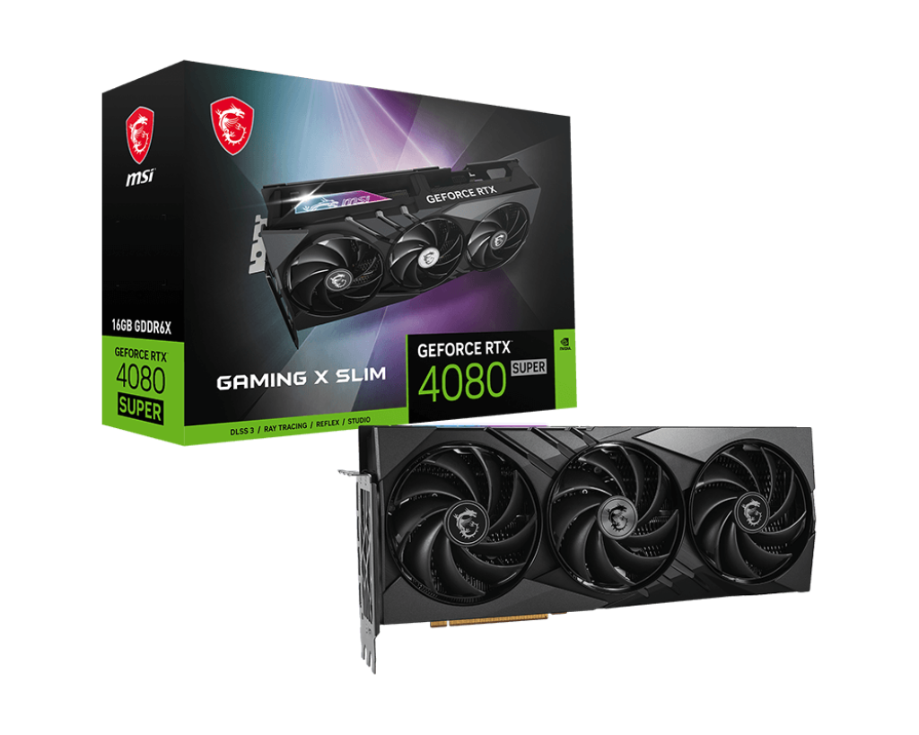 Tarjeta de Vídeo MSI GeForce RTX™ 4080 SUPER 16G GAMING X SLIM,  16GB GDDR6X ,RTX 4080 SUPER 16G GAMING X SLIM