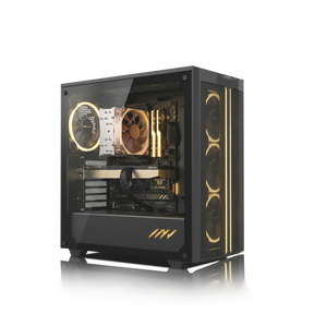 PC Profesional PNY RTX™  A1000, AMD Ryzen™ 5 9600X, 32GB DDR5 RAM, 1TB M.2 Nvme Gen 4 SSD, Windows 11, PC Power-202,Color Negro
