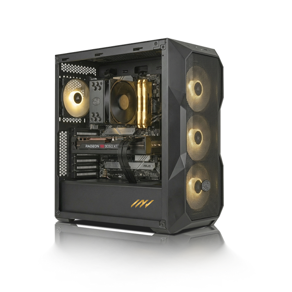 PC Profesional PNY RTX™  4500, AMD Ryzen™ 9 9900X3D, 64GB DDR5 RAM, 2TB M.2 Nvme Gen 4 SSD, Windows 11, PC Power-227,Color Negro