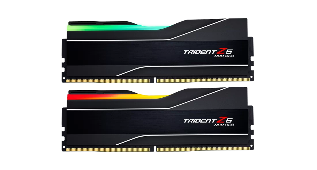 Kit Memoria RAM G.Skill Trident Z5 Neo RGB DDR5, 6000MHz, 32GB (2 x 16GB), Non-ECC, CL30, XMP