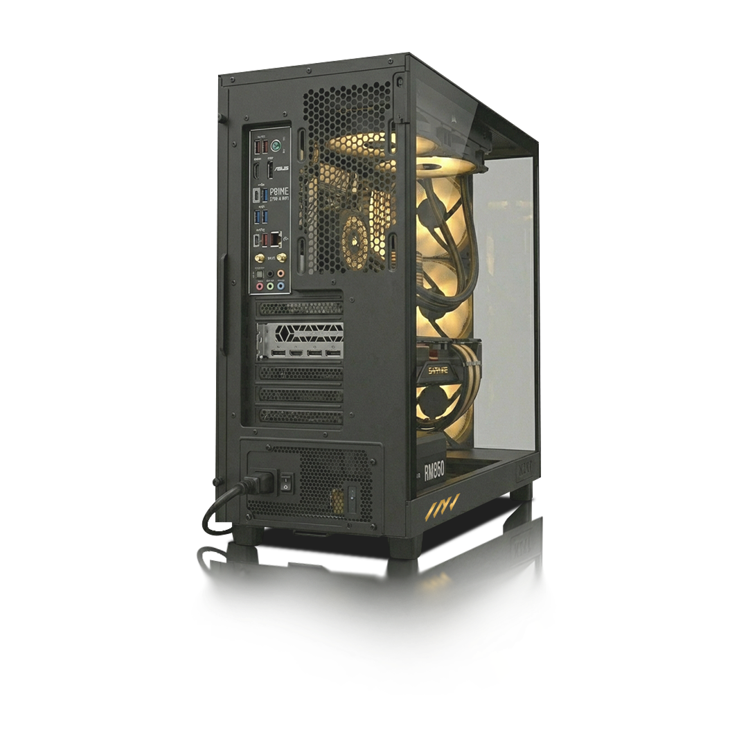 PC Gamer Radeon RX 9070 XT, AMD Ryzen™ 5 9600X, 32GB DDR5 RAM, 2TB M.2 Nvme Gen 4 SSD, Windows 11, PC Power-045,Color Negro