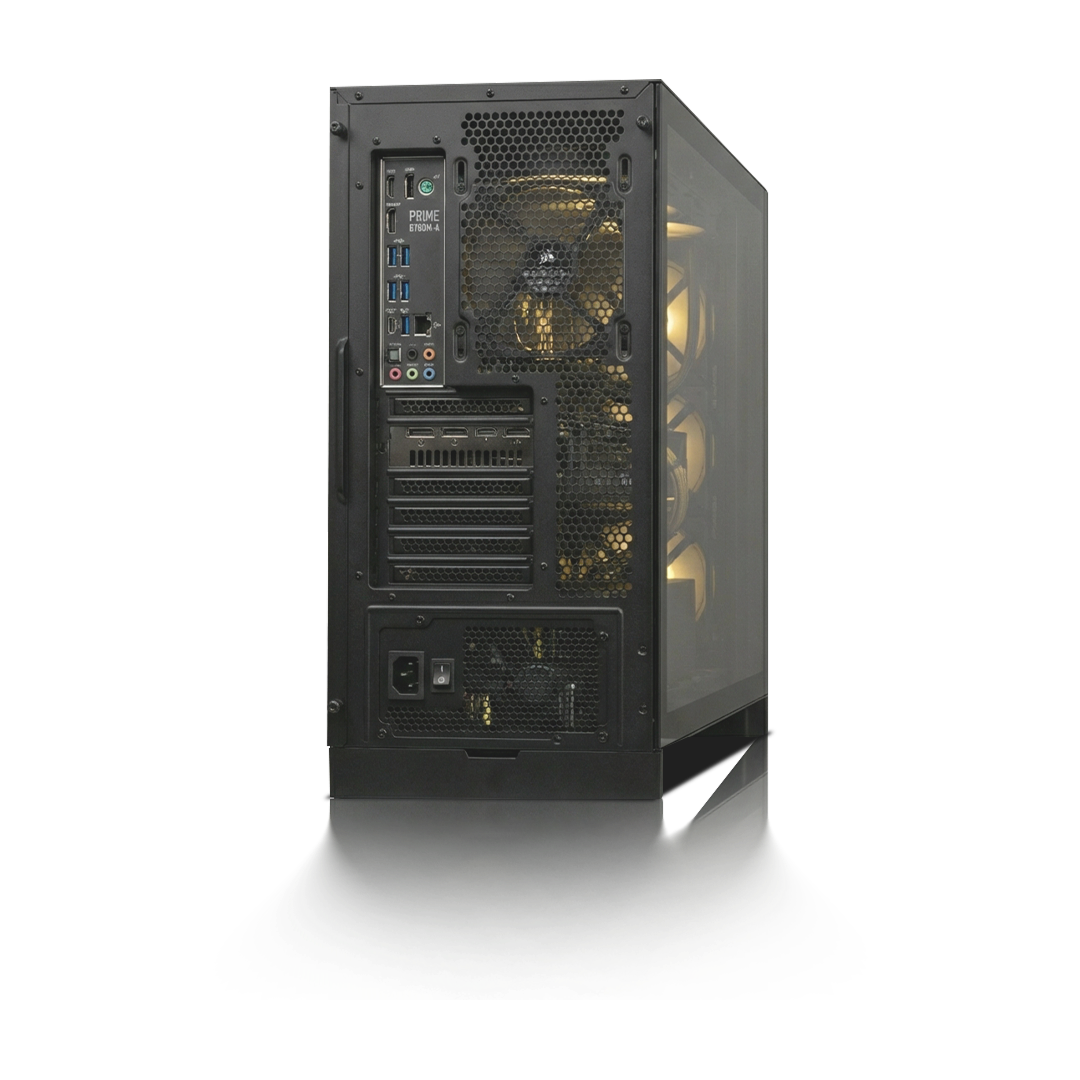 PC Gamer Radeon RX 7800 XT, AMD Ryzen™ 9 9900X, 32GB DDR5 RAM, 1TB M.2 Nvme Gen 4 SSD, Windows 11, PC Power-123,Color Negro