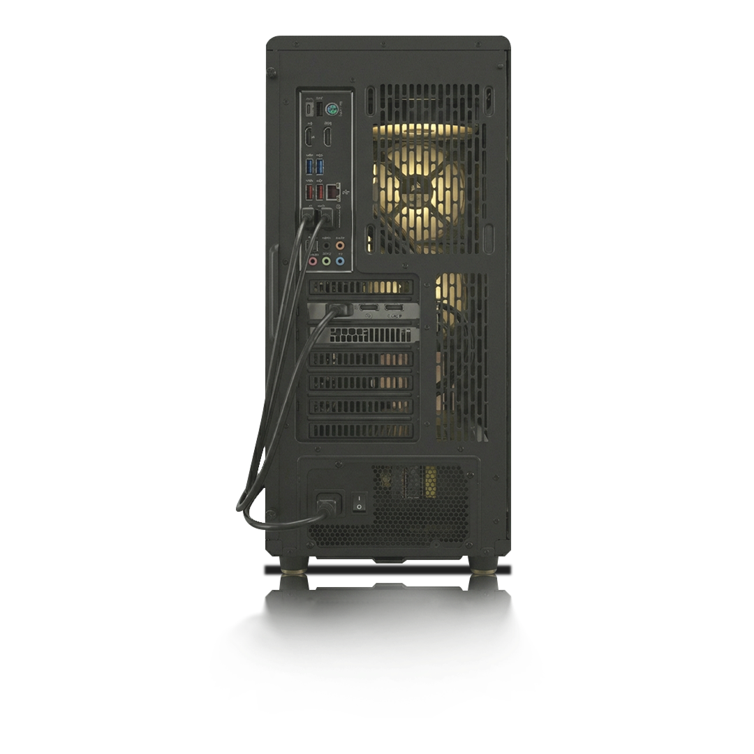 PC Profesional PNY RTX™  2000, AMD Ryzen™ 9 9900X3D, 64GB DDR5 RAM, 2TB M.2 Nvme Gen 4 SSD, Windows 11, PC Power-214,Color Negro