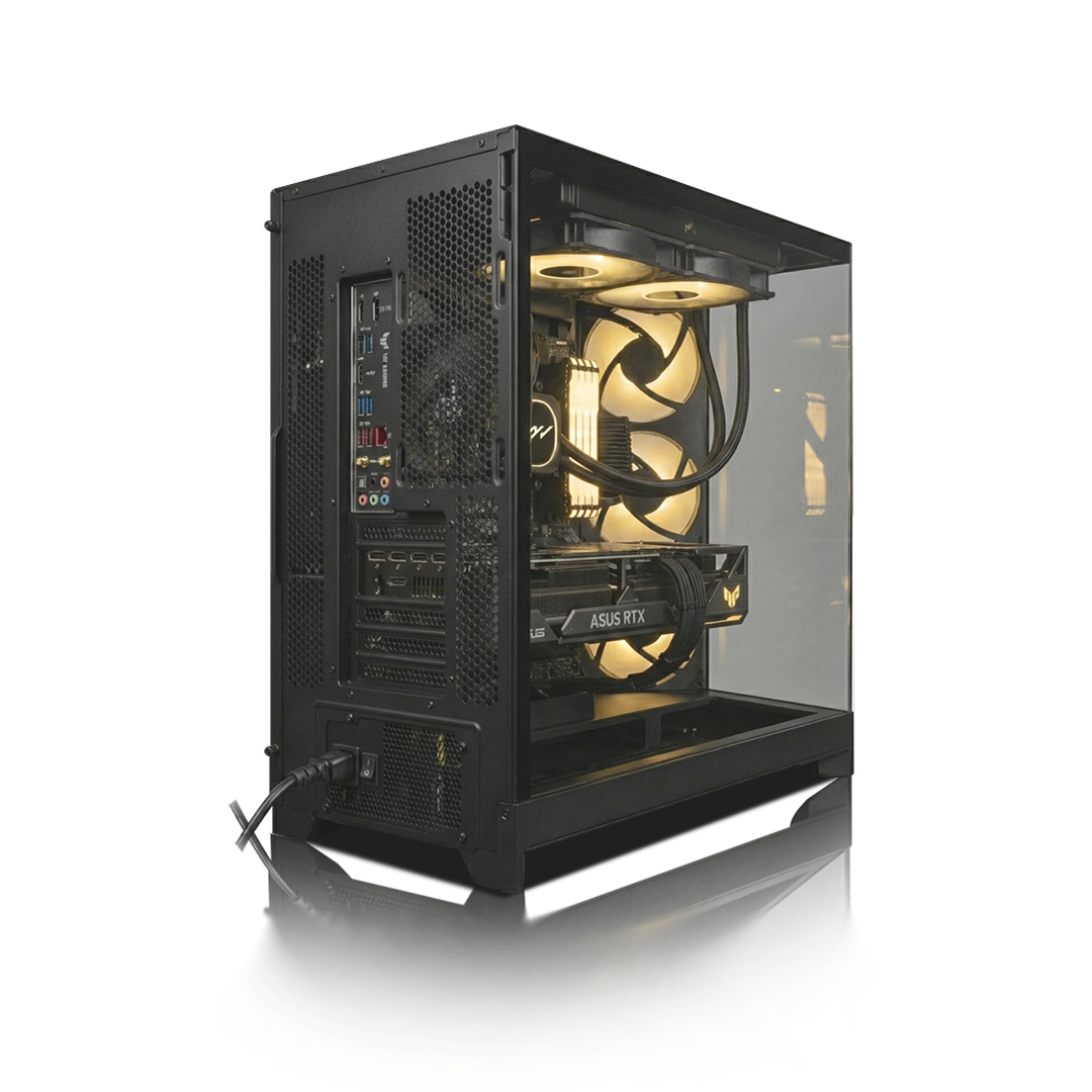 PC Gamer Radeon RX 9070 XT, AMD Ryzen™ 9 9900X3D, 32GB DDR5 RAM, 2TB M.2 Nvme Gen 4 SSD, Windows 11, PC Power-154,Color Negro
