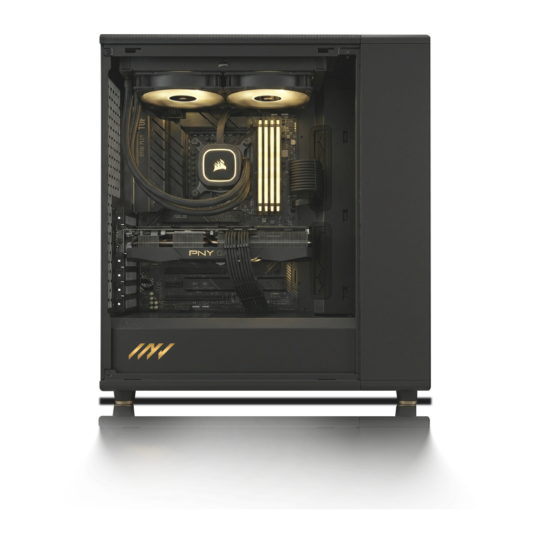 PC Profesional PNY RTX™  2000, Intel® Core™ i7-14700F, 64GB DDR5 RAM, 2TB M.2 Nvme Gen 4 SSD, Windows 11, PC Power-217,Color Negro