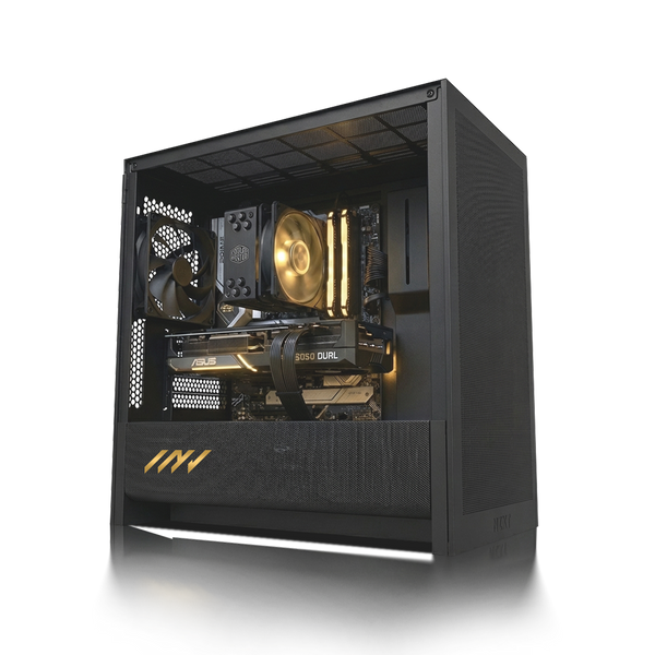 PC Gamer  GeForce RTX™  5050, AMD Ryzen™ 5 9600X, 32GB DDR5 RAM, 1TB M.2 Nvme Gen 4 SSD, Windows 11, PC Power-007,Color Negro