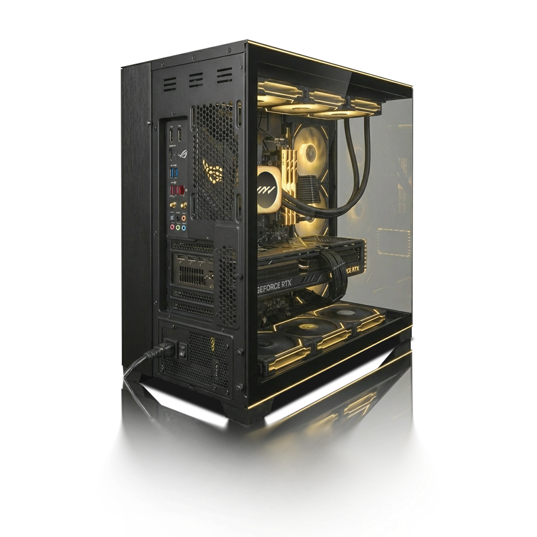 PC Gamer  GeForce RTX™  5090, AMD Ryzen™ 9 9900X, 64GB DDR5 RAM, 2TB M.2 Nvme Gen 4 SSD, Windows 11, PC Power-082,Color Negro