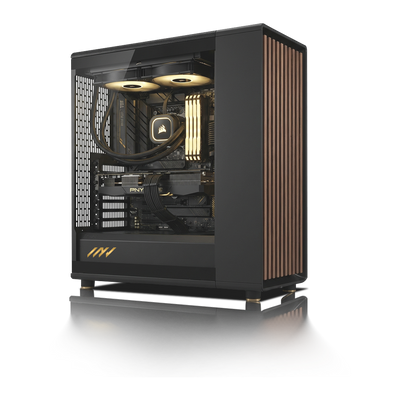 PC Profesional PNY RTX™  2000, AMD Ryzen™ 9 9950X, 64GB DDR5 RAM, 2TB M.2 Nvme Gen 4 SSD, Windows 11, PC Power-215,Color Negro