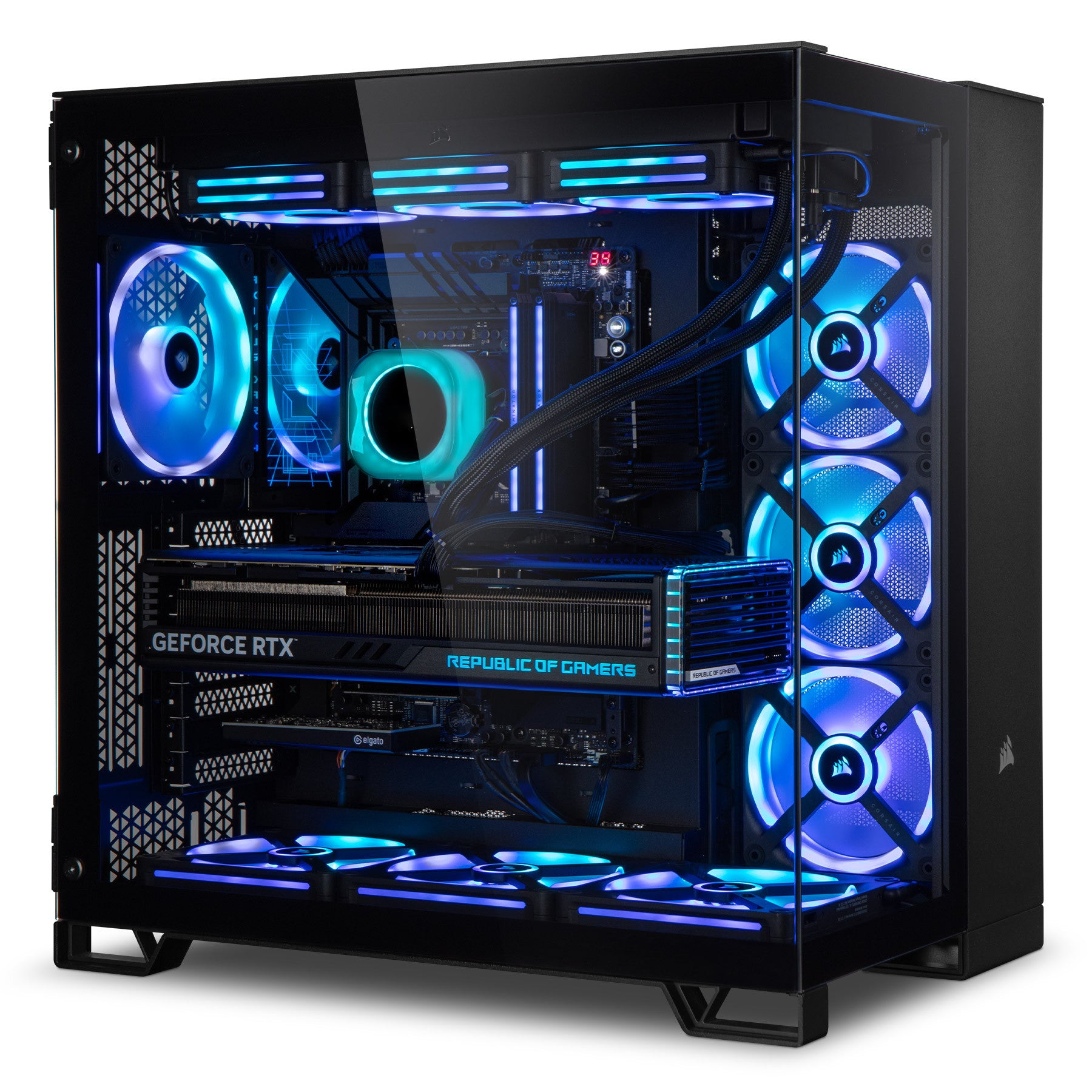 Computadora Gamer Invictus PC Power-032, AMD Ryzen 9 9900X 5.60GHz, 32GB DDR5 RAM, 1TB SSD M.2 + 4TB HDD, GeForce RTX 4090, Windows 11 PRO, Negro