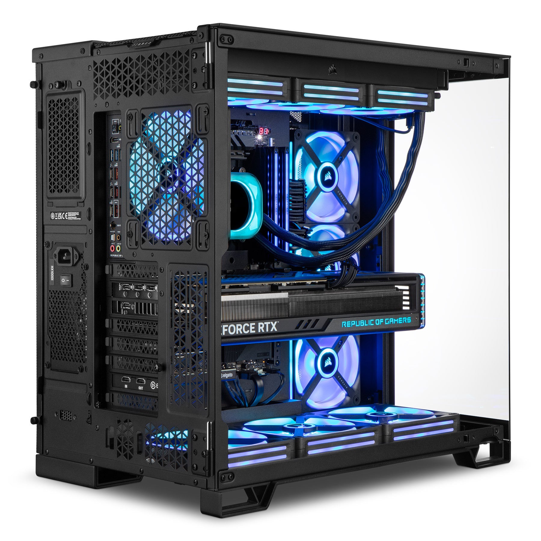 Computadora Gamer Invictus PC Power-032, AMD Ryzen 9 9900X 5.60GHz, 32GB DDR5 RAM, 1TB SSD M.2 + 4TB HDD, GeForce RTX 4090, Windows 11 PRO, Negro