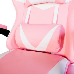 Silla Gamer SiGamers Reclinable Ergonomica con Reposapiés Color Rosa