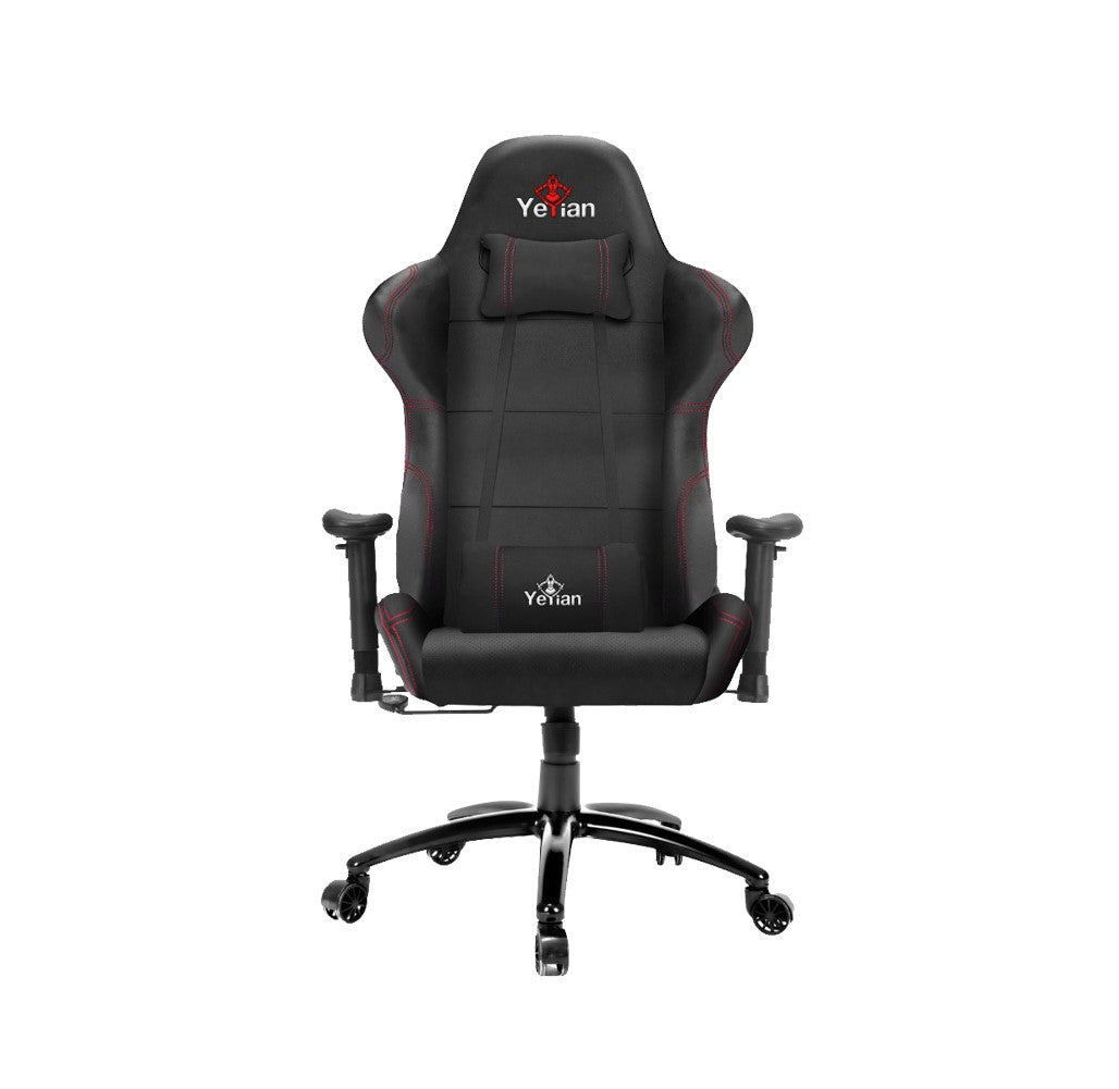 Silla Gamer Windalf 2500, hasta 150kg, Negro/Rojo