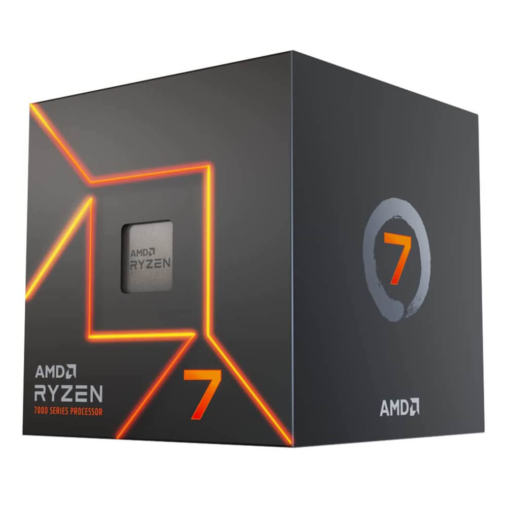 Procesador AMD Ryzen 7 7700, S-AM5, 3.80GHz, 8-Core, 32MB Cache - con Disipador Wraith Prism