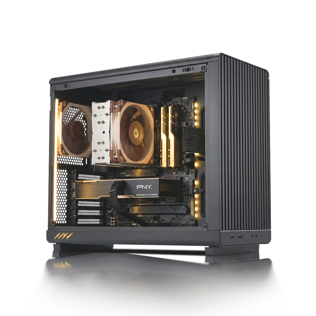 PC Profesional PNY RTX™  A400, Intel® Core™ i7-14700F, 32GB DDR5 RAM, 1TB M.2 Nvme Gen 4 SSD, Windows 11, PC Power-195,Color Negro
