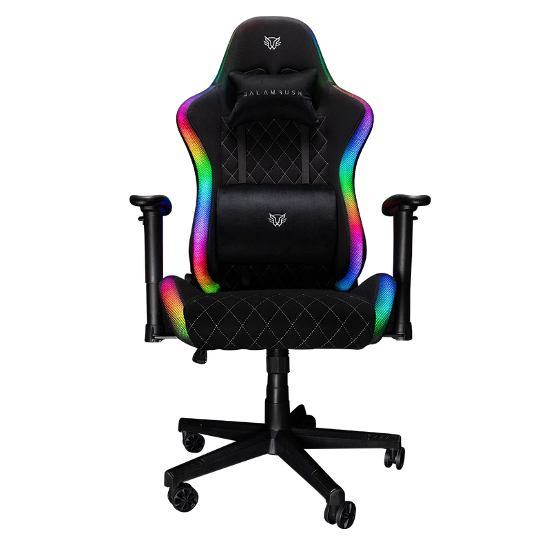 Balam Rush Silla Gamer Lighting Rush Azender RGB, hasta 120Kg, Negro