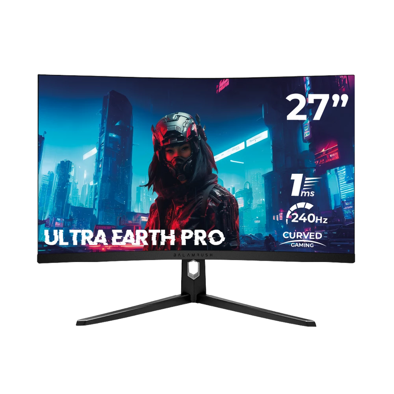 Monitor Balam Rush Ultra Earth Pro MGX27C LED 27", Full HD, 240Hz, HDMI, Negro