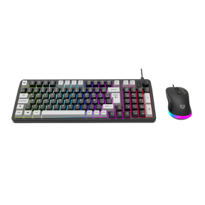 Combo Teclado + Mouse Alámbrico | Squad Conquest KG515 | Negro