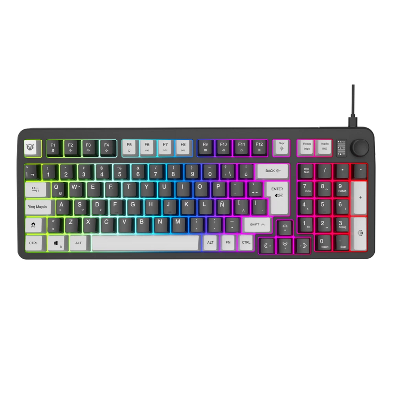 Combo Teclado + Mouse Alámbrico | Squad Conquest KG515 | Negro