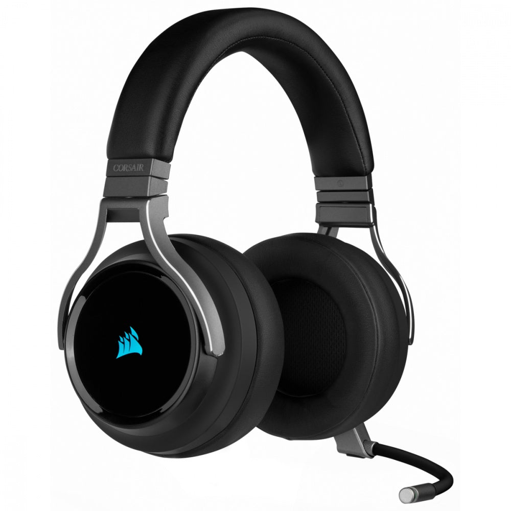 Corsair Audífonos Gamer VIRTUOSO RGB WIRELESS 7.1, Inalámbrico, USB + 3.5mm, Negro