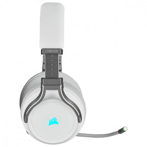 Corsair Audífonos Gamer VIRTUOSO RGB WIRELESS 7.1, Inalámbrico, USB + 3.5mm, Blanco