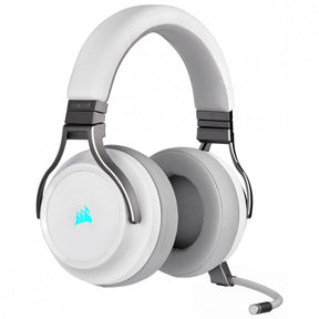 Corsair Audífonos Gamer VIRTUOSO RGB WIRELESS 7.1, Inalámbrico, USB + 3.5mm, Blanco
