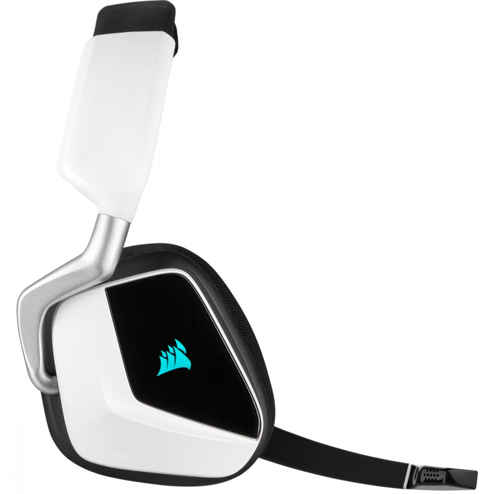 Corsair Audífonos Gamer VOID RGB ELITE Wireless 7.1, Inalámbrico, USB, Negro/Blanco