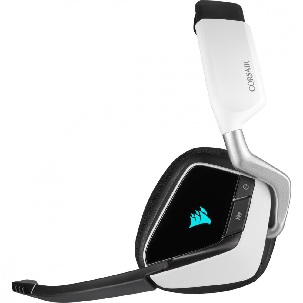 Corsair Audífonos Gamer VOID RGB ELITE Wireless 7.1, Inalámbrico, USB, Negro/Blanco