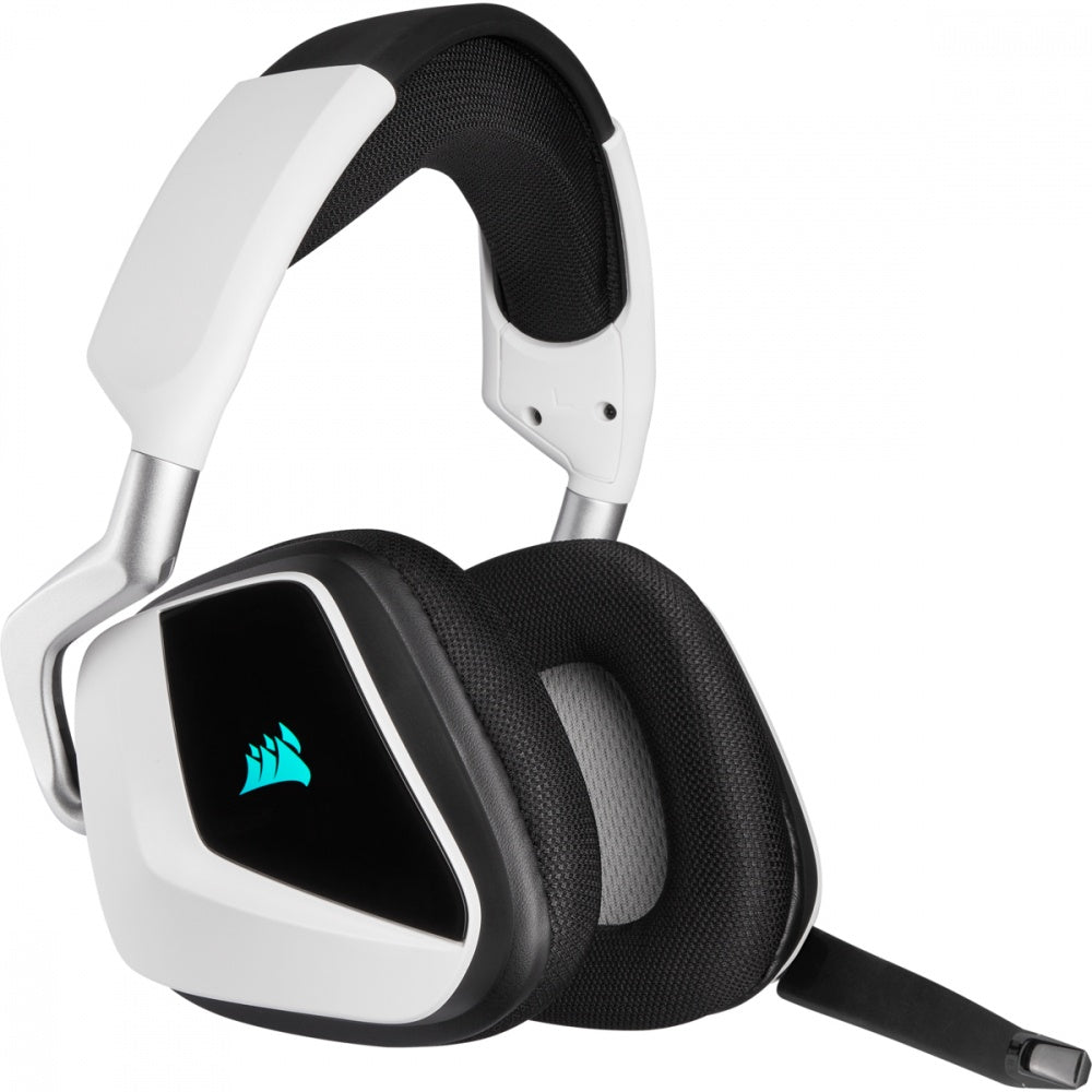 Corsair Audífonos Gamer VOID RGB ELITE Wireless 7.1, Inalámbrico, USB, Negro/Blanco