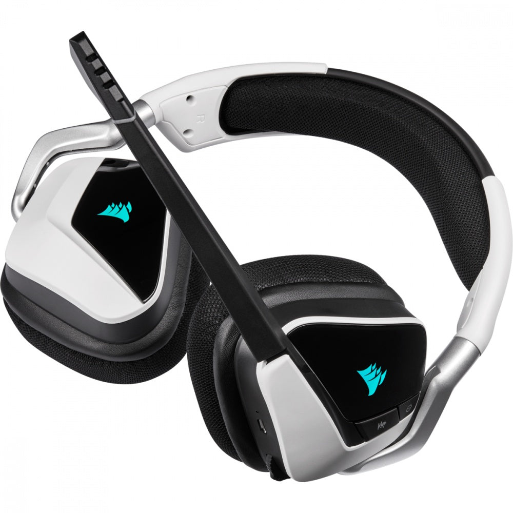 Corsair Audífonos Gamer VOID RGB ELITE Wireless 7.1, Inalámbrico, USB, Negro/Blanco