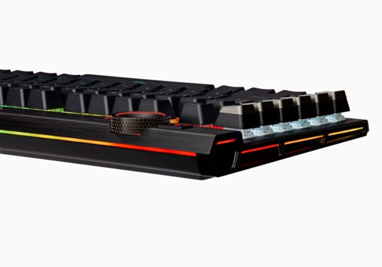 Teclado Gamer Corsair K100 RGB, Teclado Mecánico, Corsair OPX, Alámbrico, Negro (Inglés)