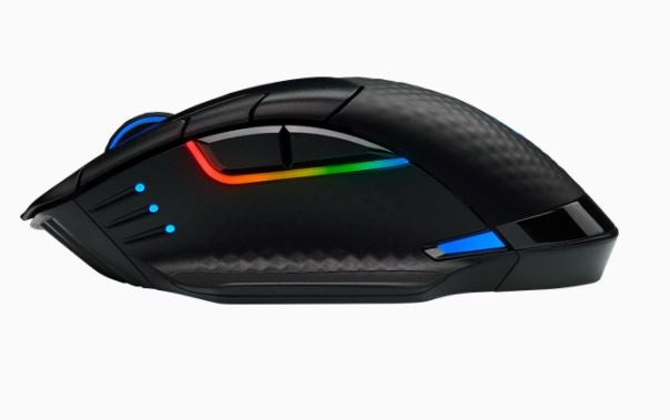 Mouse Gamer Corsair Óptico Dark Core RGB Pro, RF Inalámbrico, Bluetooth, USB, 18000DPI, Negro