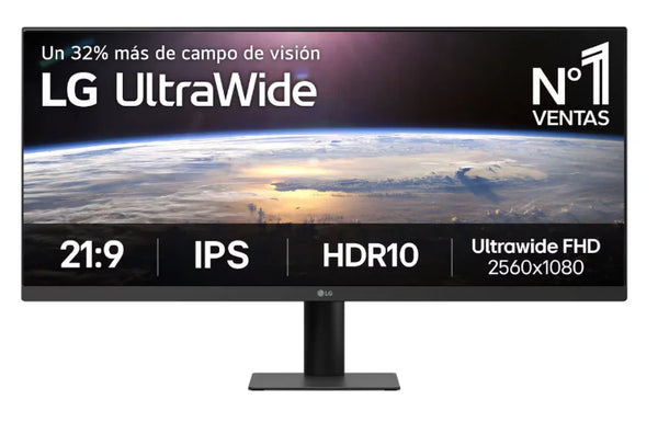 Monitor Pc Lg 29U511A Ultrawide Wfhd 29,Panel Ips,2560X1080,100Hz,Asp 21:9,Brillo 250Cd/M2,Contr 1000:1,Tr 5Ms,Hdmi,Displayport,Hdr10,Dynamic Action Sync,Black Stabilizer,Reader Mode,Vesa  100X100.
