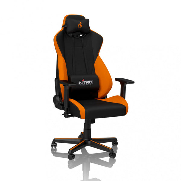 Silla Gamer Nitro Concepts S300 - Negro/Naranja