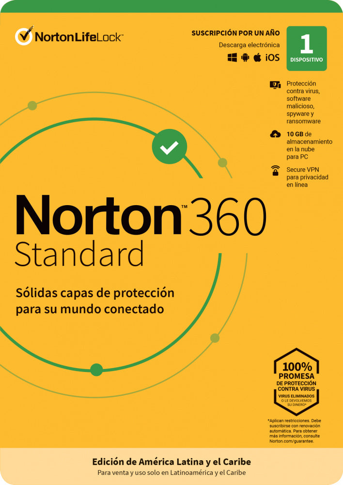 Norton 360 Standard Internet Sec 1L 1A