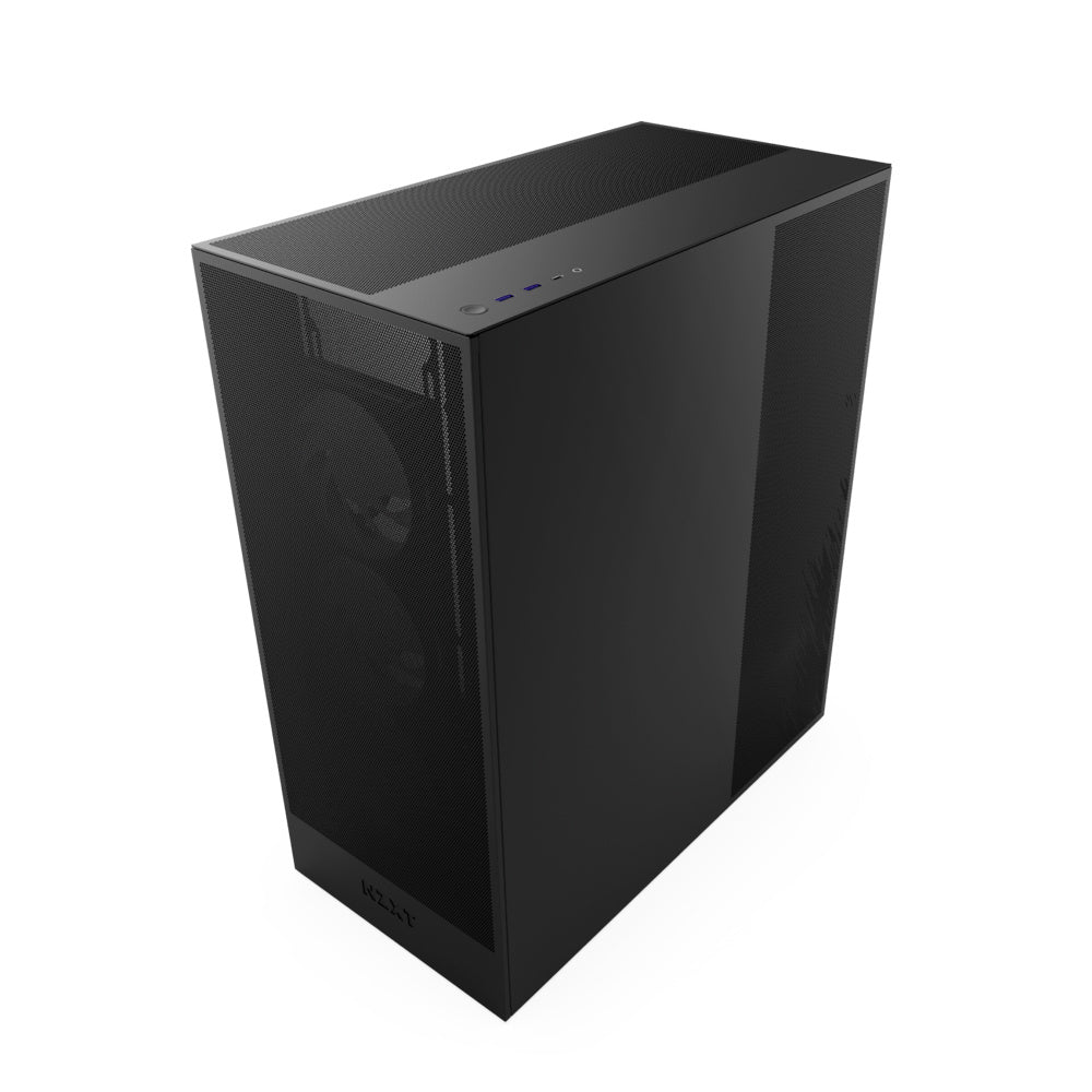 Gabinete NZXT H7 Flow 2024 con Ventana, Midi-Tower, Mini-ITX/Micro-ATX/ATX, USB 3.0, sin Fuente, 3 Ventiladores Instalados, Negro