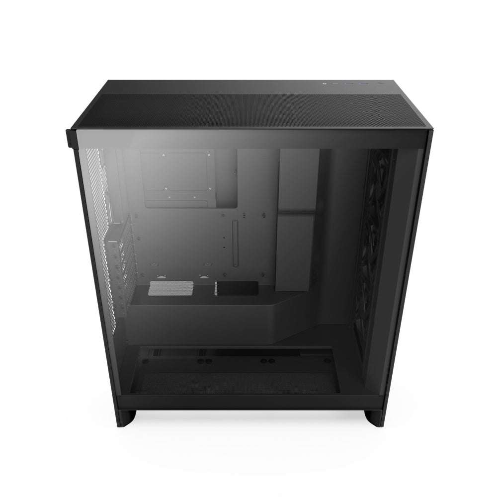 Gabinete NZXT H7 Flow 2024 con Ventana, Midi-Tower, Mini-ITX/Micro-ATX/ATX, USB 3.0, sin Fuente, 3 Ventiladores Instalados, Negro