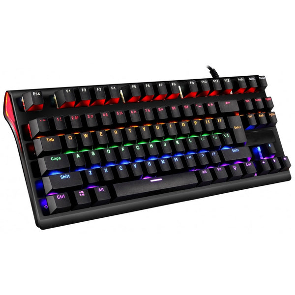 Teclado Mecanico Ocelot Gaming Ogmk02 / Switch Azul / Rgb / 88 Teclas / Anthigosting / Usb / Color Negro