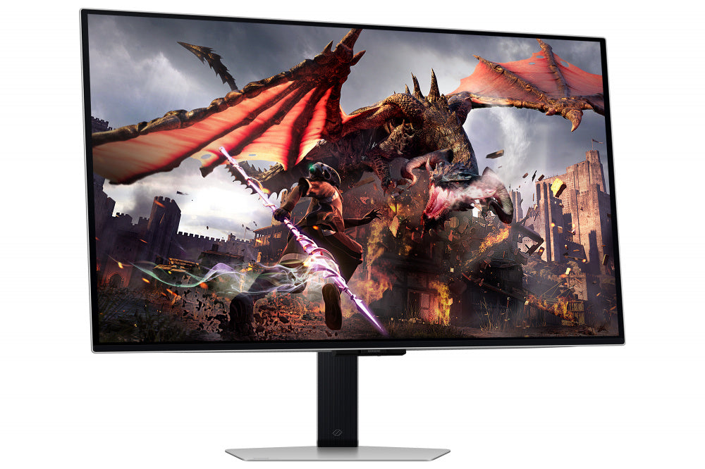 Monitor Gamer Samsung LS32DG800SLXZX OLED 32", 3840x2160 4K Ultra HD, G-Sync/FreeSync, 240Hz, HDMI/DisplayPort, Bocinas Integradas, Plata