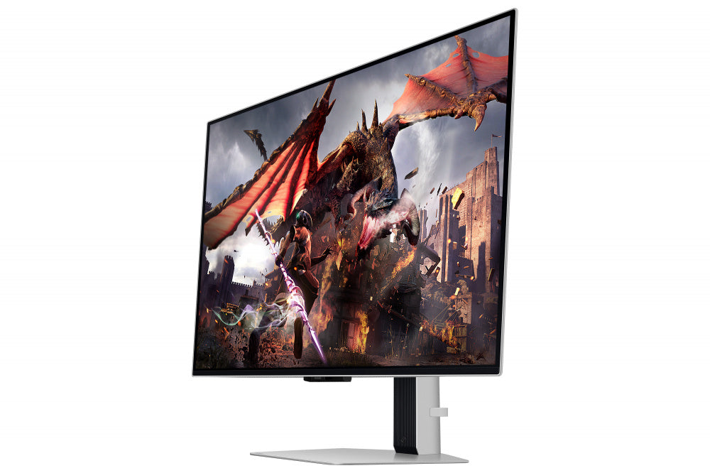 Monitor Gamer Samsung LS32DG800SLXZX OLED 32", 3840x2160 4K Ultra HD, G-Sync/FreeSync, 240Hz, HDMI/DisplayPort, Bocinas Integradas, Plata