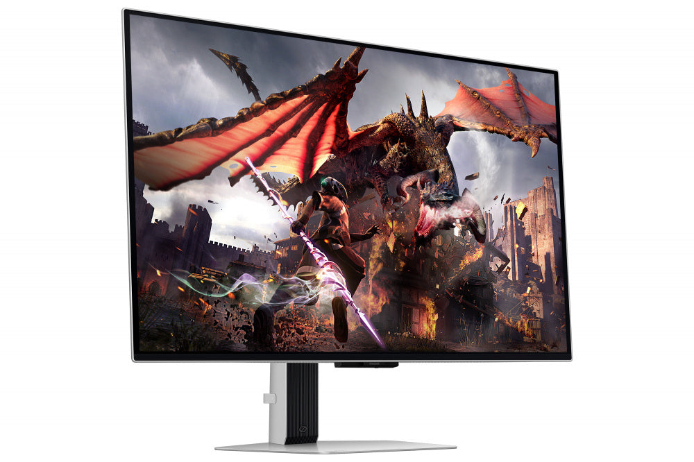 Monitor Gamer Samsung LS32DG800SLXZX OLED 32", 3840x2160 4K Ultra HD, G-Sync/FreeSync, 240Hz, HDMI/DisplayPort, Bocinas Integradas, Plata