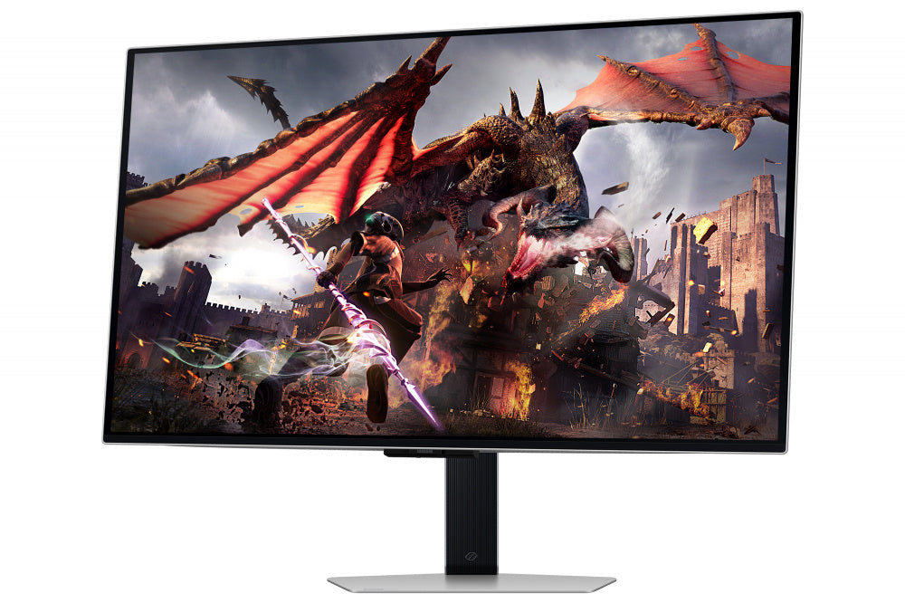 Monitor Gamer Samsung LS32DG800SLXZX OLED 32", 3840x2160 4K Ultra HD, G-Sync/FreeSync, 240Hz, HDMI/DisplayPort, Bocinas Integradas, Plata