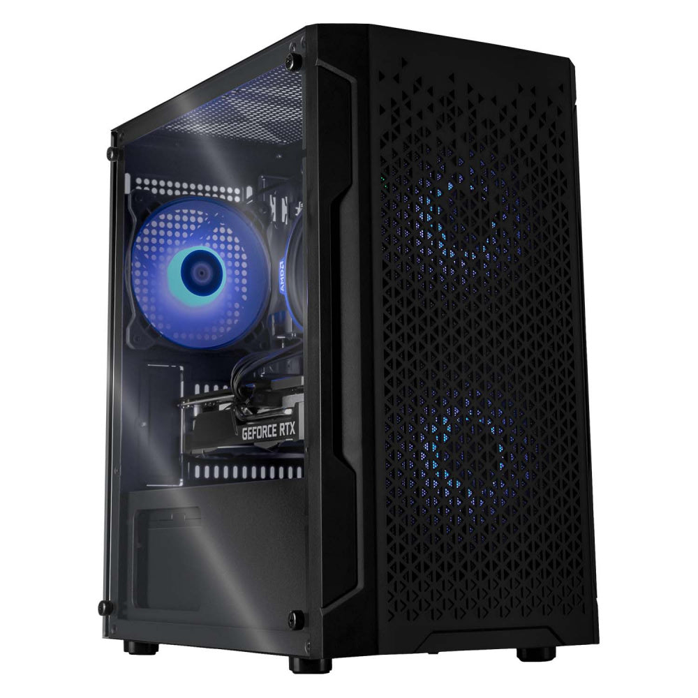 Computadora Gamer Invictus PC Power-081, AMD Ryzen 5 9600X 5.40GHz, 32GB DDR5 RAM, 500GB M.2 SSD + 2TB HDD, Radeon RX 7600 XT, Wi-Fi, Windows 11, Negro