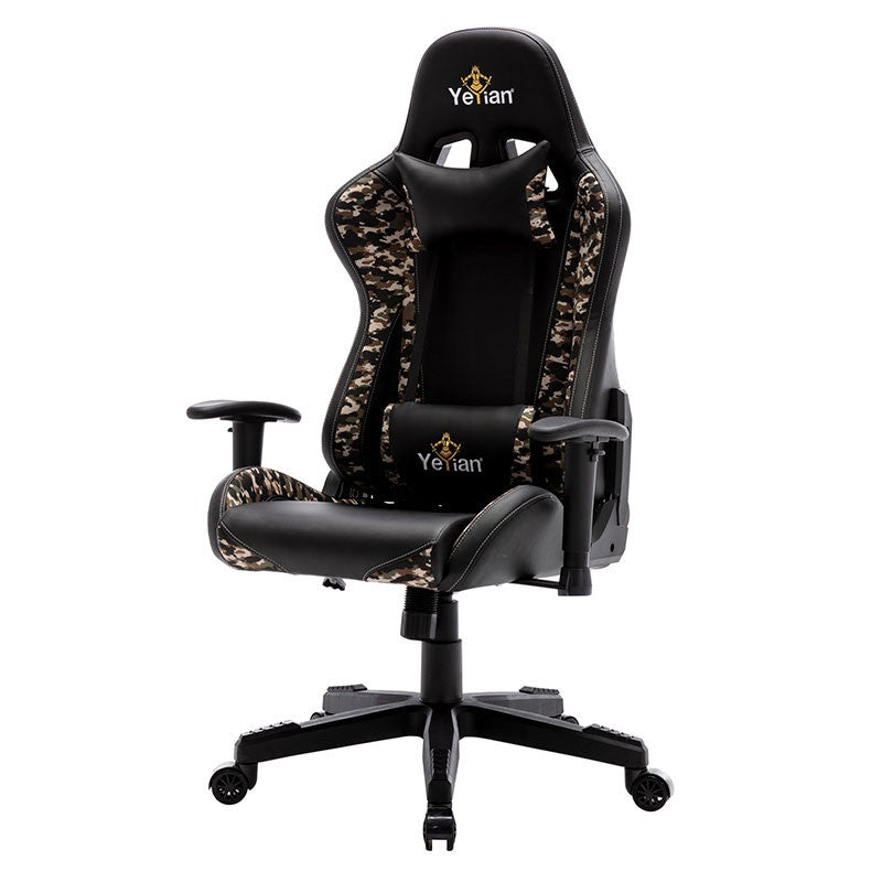 Yeyian Silla Gamer Ryuji Desert Camouflage, hasta 150kg, Negro/Amarillo